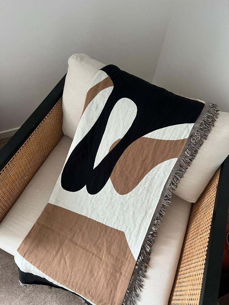 H&M Home wandkleed/plaid met abstract patroon, Ophalen of Verzenden, Zo goed als nieuw