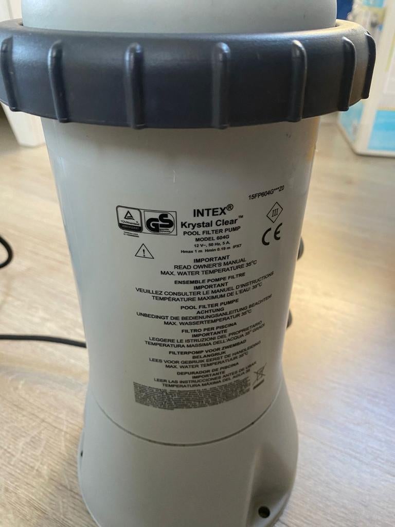 Intex Zwembad Filterpomp - Model 604G, Tuin en Terras, Zwembad-toebehoren, Ophalen of Verzenden, Gebruikt, Zwembadpomp