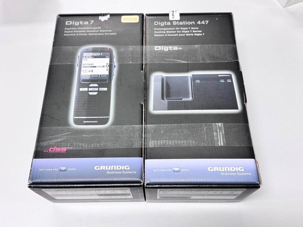 Grundig Digta 7 Digitale Dicteerrecorder met Dockingstation, Verzenden, Nieuw, Audio