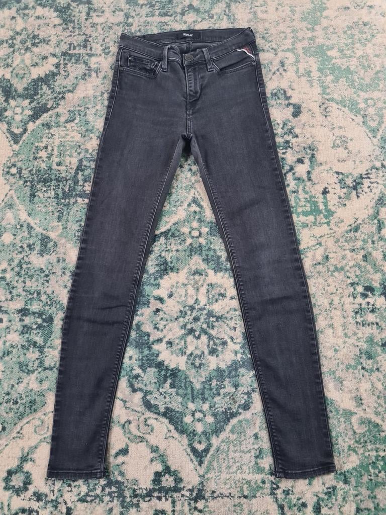 Replay Joi skinny fit W28 L32 Dames Tulsi2832 Grijs, Ophalen of Verzenden, Zo goed als nieuw, W28 - W29 (confectie 36), Grijs