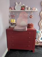 Commode oud roze van Stijlbandiet (90x105x55 cm), Kinderen en Baby's, Kinderkamer | Commodes en Kasten, Ophalen