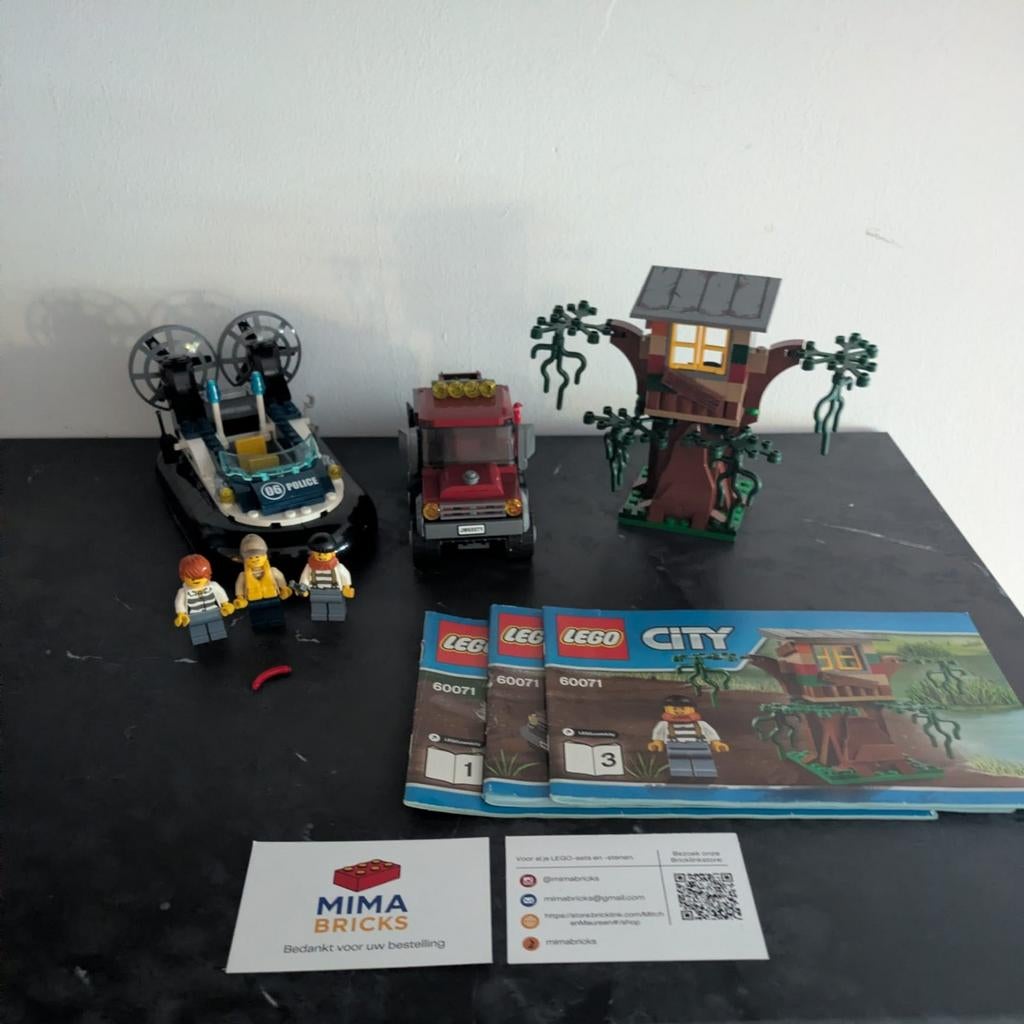 Lego City 60071 Hovercraft Arrest, Lego, Lego, Ophalen of Verzenden, Zo goed als nieuw