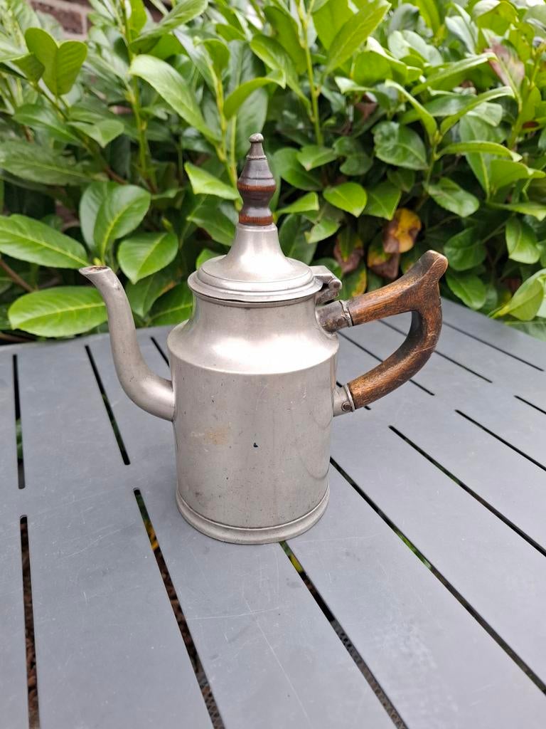 Antieke Kayserzinn koffiepot – Jugendstil ca. 1900 – model 4, Antiek en Kunst, Antiek | Tin, Ophalen