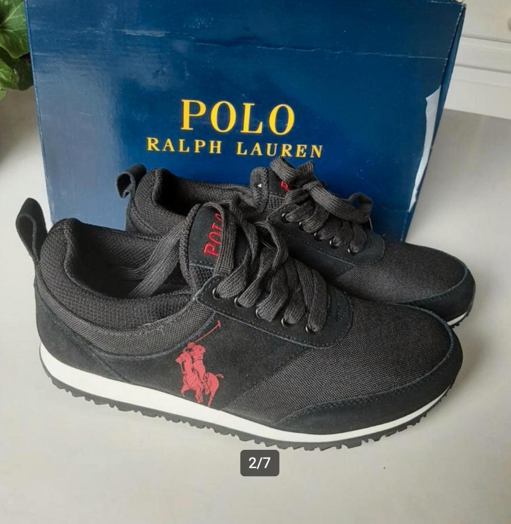 Nieuw Polo Ralph Lauren originele zwarte lage sneakers mt 41, Zwart, Nieuw, Ophalen of Verzenden, Polo Ralph Lauren