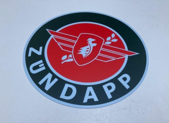 Zündapp reclamebordje 23 cm, Ophalen of Verzenden, Zo goed als nieuw, Auto's