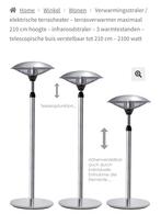 Nieuwe Elektrische terrasverwarmer, Tuin en Terras, Terrasverwarmers, Ophalen of Verzenden, Nieuw, Elektrisch, Vloer