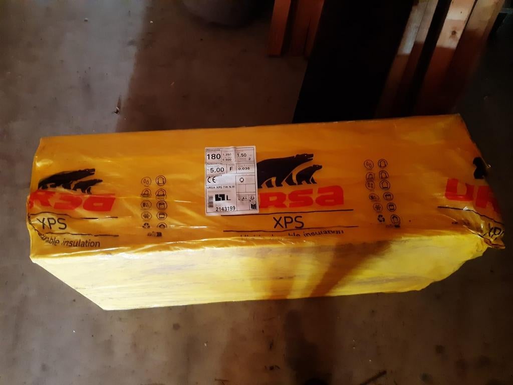 URSA XPS TW N-III isolatieplaten - 180mm dik, Ophalen, Dakisolatie, 12 cm of meer, Nieuw