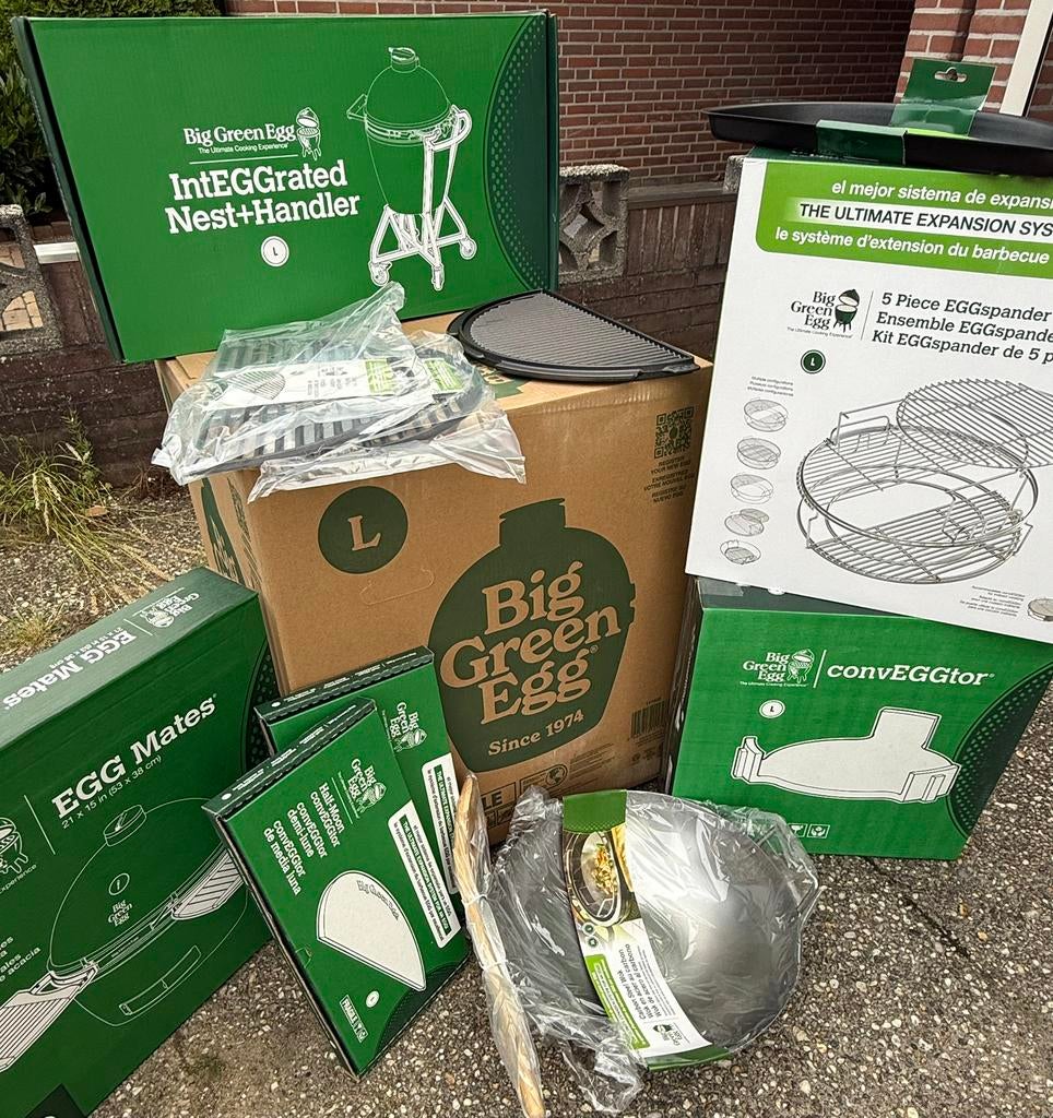 Big Green Egg Large Nieuw / Met Accessoires!, Ophalen, Nieuw, Met accessoires