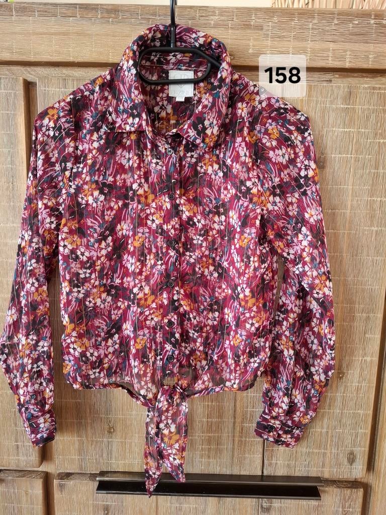 Meisjes blouse maat 158 zgan, Kinderen en Baby's, Kinderkleding | Maat 158, Ophalen of Verzenden, Zo goed als nieuw, Meisje, Overhemd of Blouse