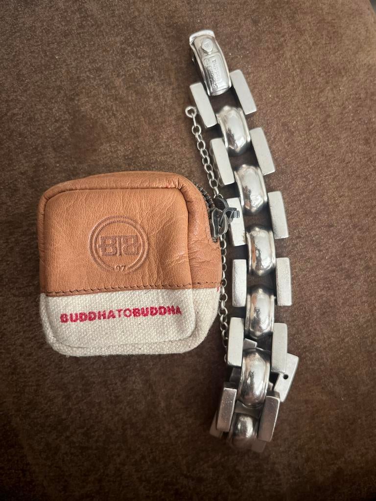 Buddha to Buddha armband met etui, Ophalen, Gebruikt, Zilver