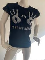 Relish shirt met steentjes maat s, Zwart, Ophalen of Verzenden, Zo goed als nieuw, Maat 36 (S)