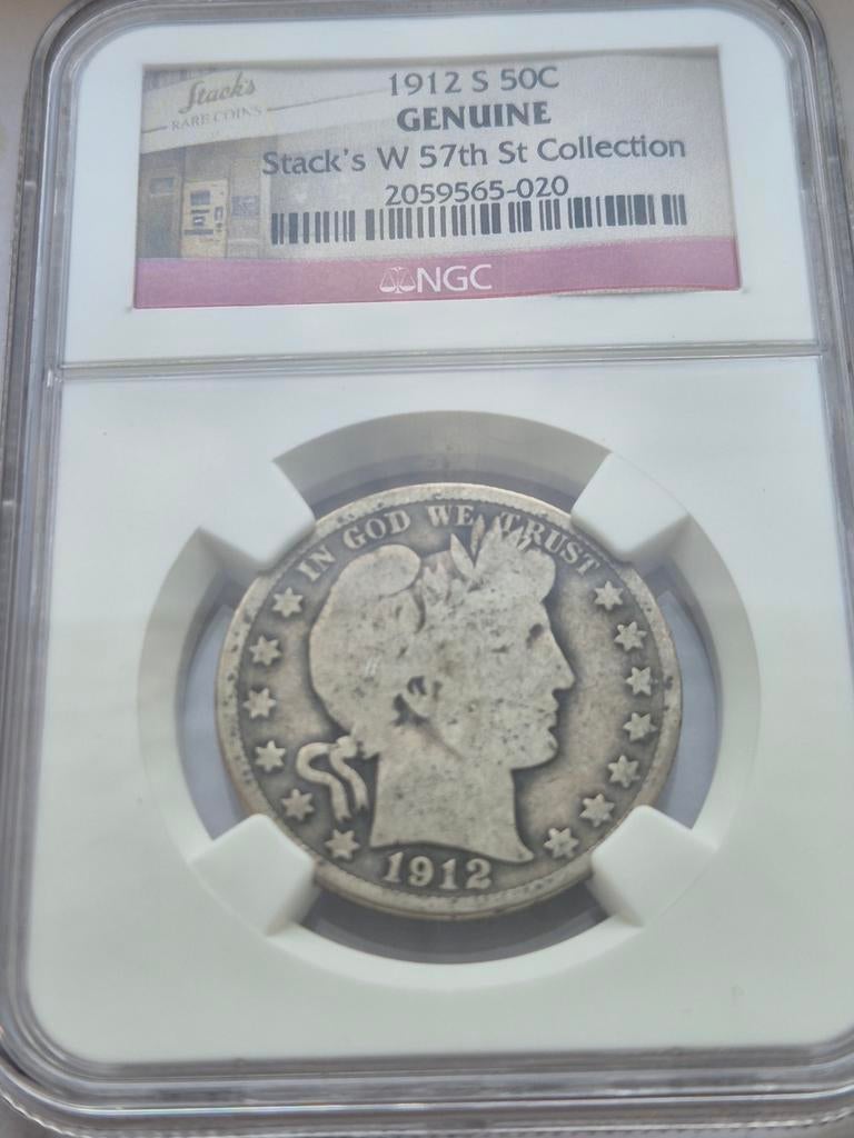 Half Dollar 1912  S, Postzegels en Munten, Munten | Amerika, Ophalen of Verzenden, Noord-Amerika