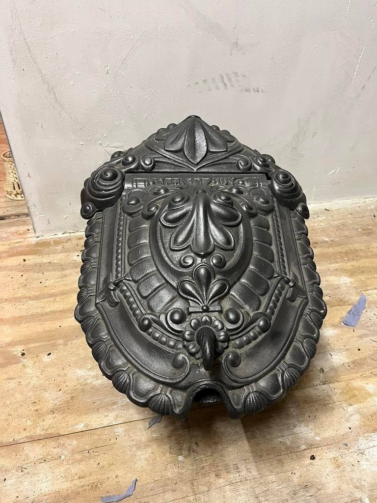 Oude brocante gietijzeren kolenkit i.z.g.st., Ophalen, Gebruikt, Vrijstaande haard, Houthaard