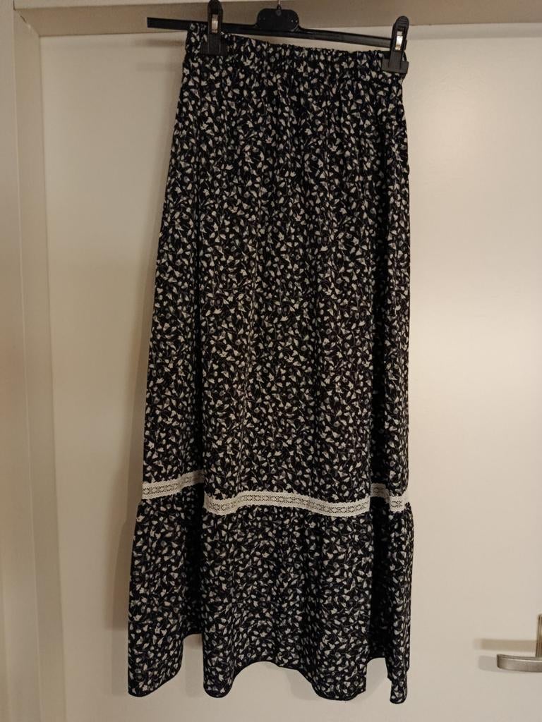 Maxi rok mt xs zgan met bloemen print, Kleding | Dames, Rokken, Ophalen of Verzenden, Zo goed als nieuw, Maat 34 (XS) of kleiner