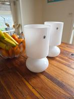 Set van 2 IKEA LYKTA witte tafellampen., Ophalen of Verzenden, Modern, minimalistisch, Minder dan 50 cm, Glas