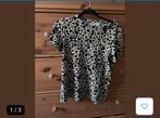 River Island T-shirt met dierenprint, Kleding | Dames, Verzenden, Zwart, Zo goed als nieuw, Korte mouw