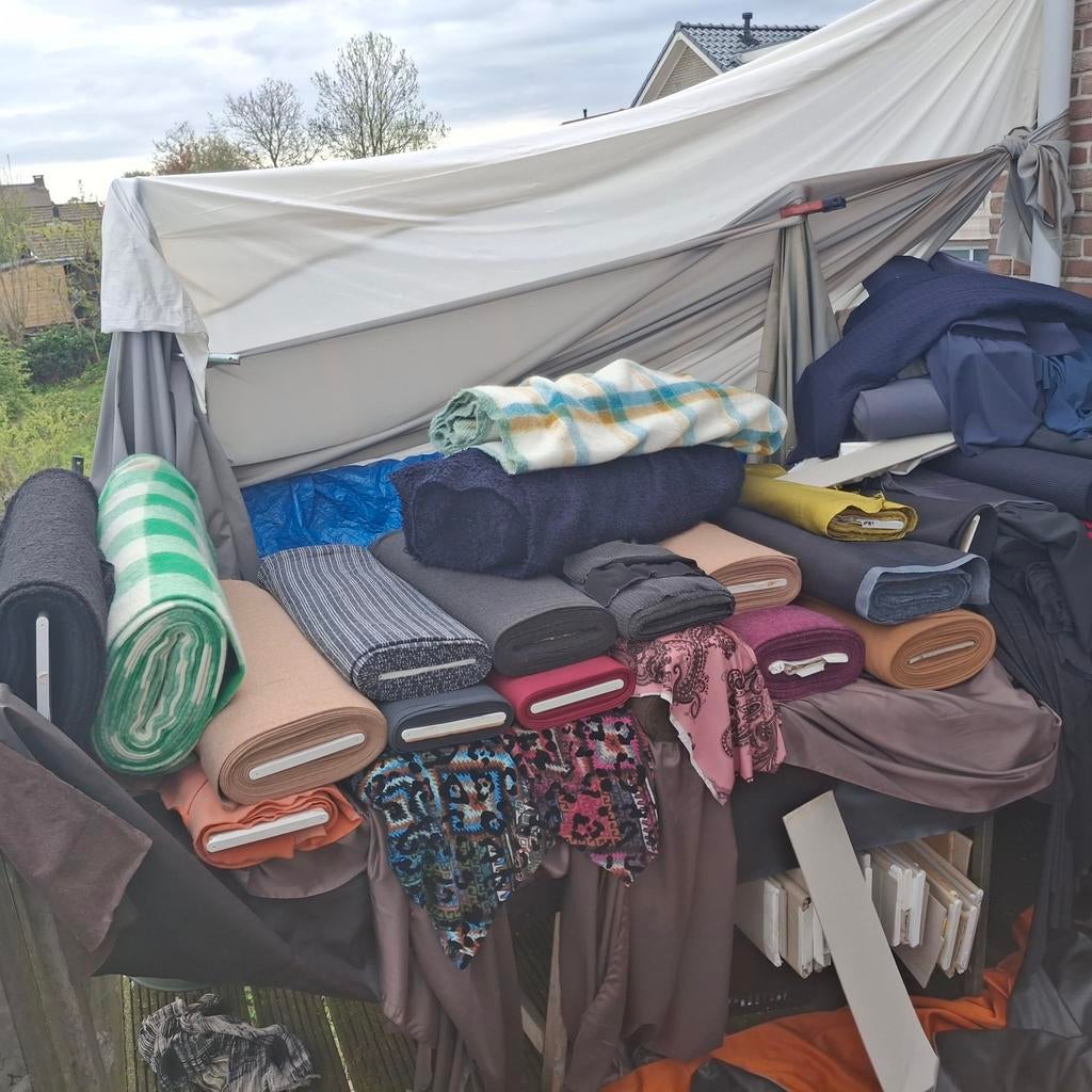 Modestoffen tricot fleece eva., Hobby en Vrije tijd, Stoffen en Lappen, 120 cm of meer, Ophalen of Verzenden, Katoen, Nieuw