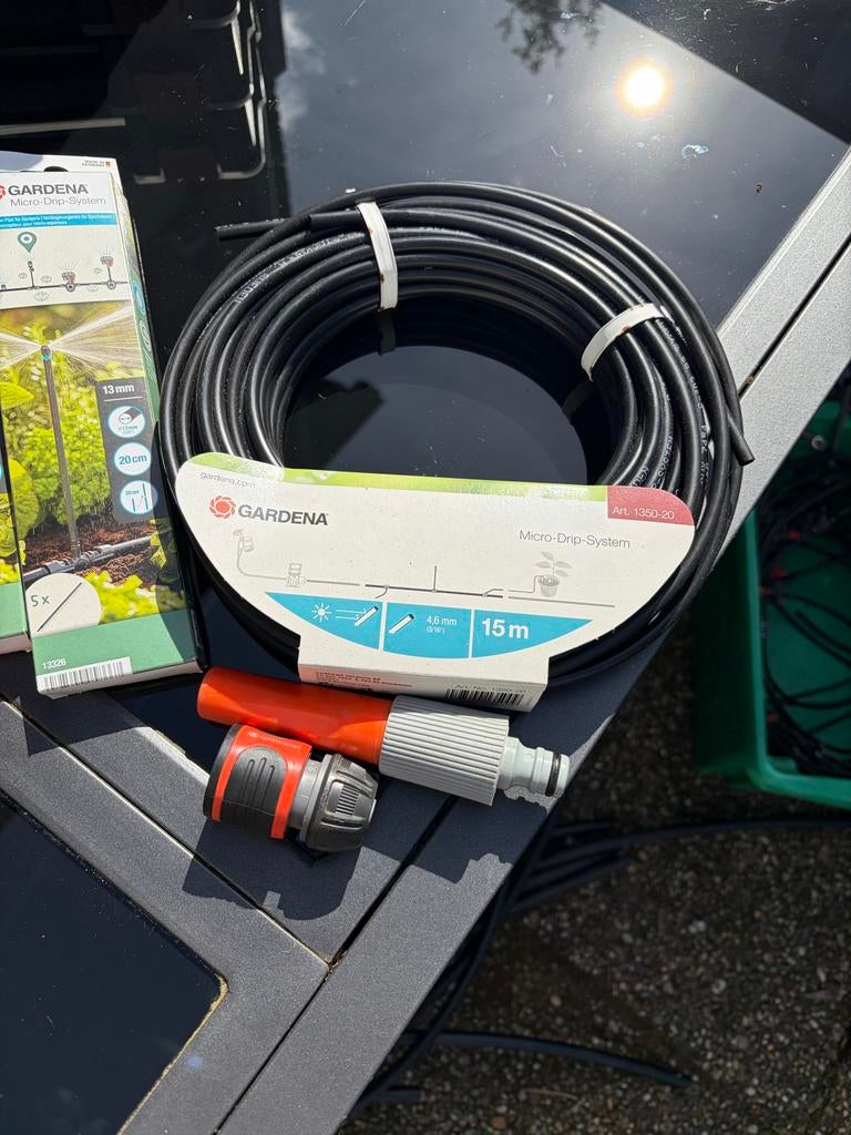 Gardena (Micro-)Drip-System set met diverse accessoires, Ophalen, Gebruikt