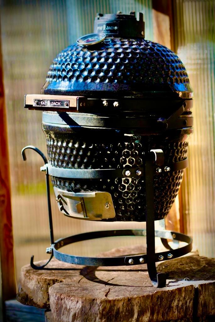 Kamado BBQ - 27 cm Fat Jack  BBQ, Tuin en Terras, Houtskoolbarbecues, Gebruikt, Ophalen
