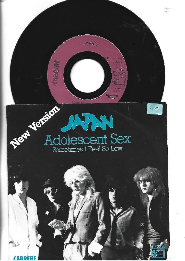 JAPAN SINGLE 7" ADOLESCENT SEX -1979, 7 inch, Single, Ophalen of Verzenden, Zo goed als nieuw