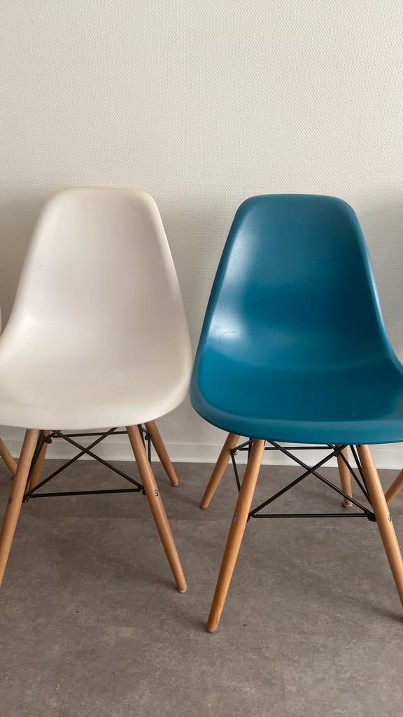 Dining room chairs, Ophalen, Gebruikt, Blauw, Modern