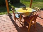 Vintage formica set met 4 stoelen, Ophalen of Verzenden