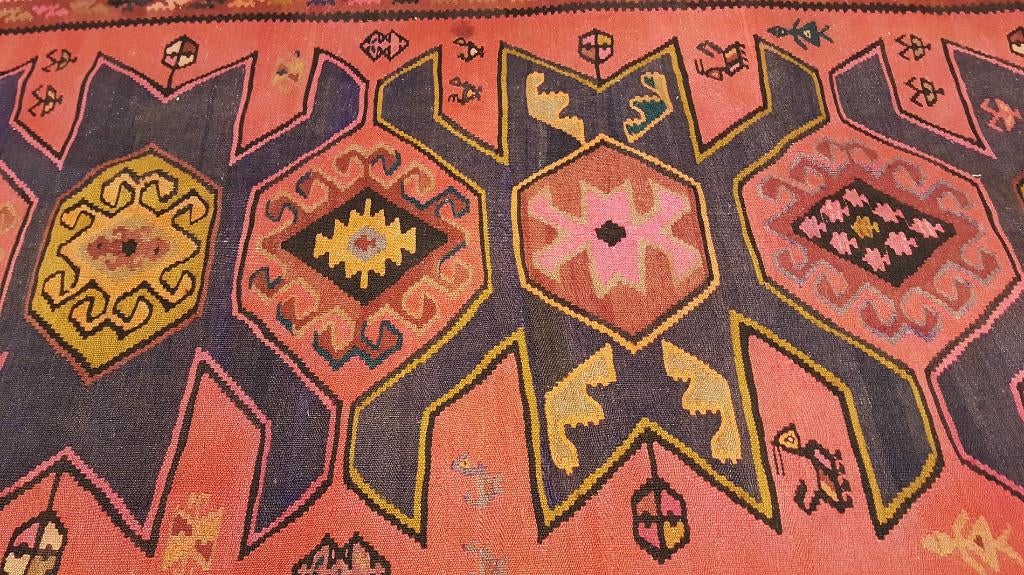 Perzisch tapijt Ardabil kelim 294 x 172/kleed/Loper/Oosterse, Www.simatapijten.nl, 150 tot 200 cm, 200 cm of meer, Ophalen of Verzenden