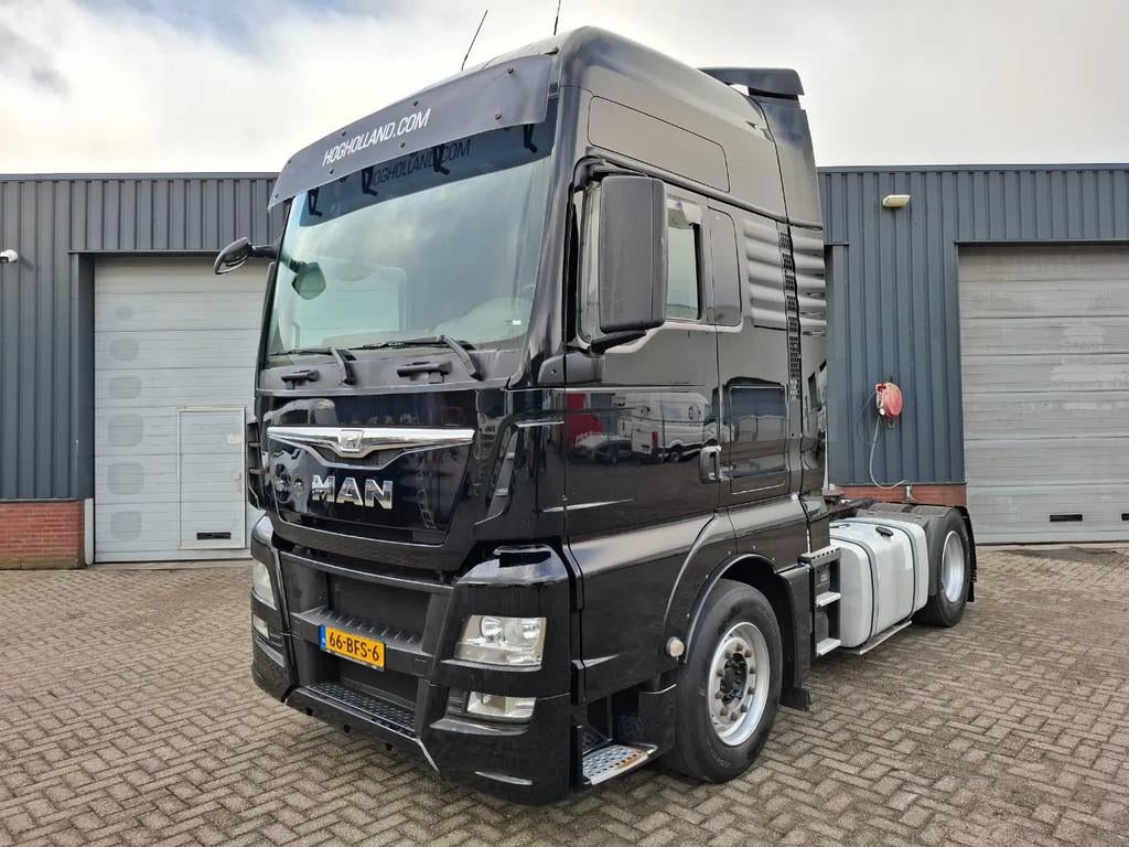MAN TGX 18.440 (bj 2015), Auto's, Vrachtwagens, Bedrijf, MAN, Diesel, Euro 6, Automaat, Origineel Nederlands, Zwart, Achterwielaandrijving