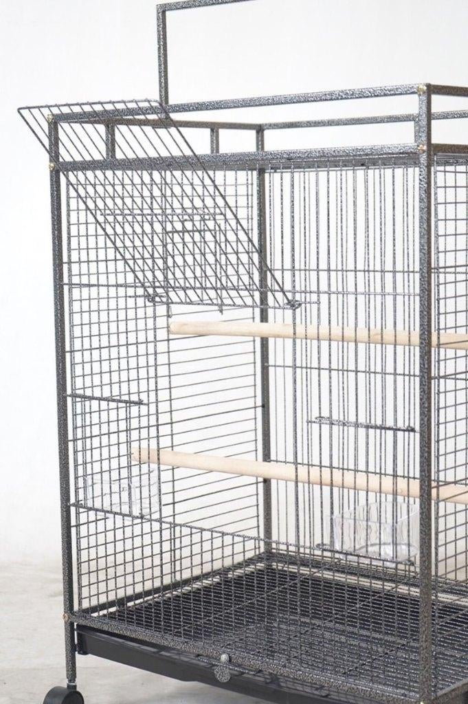 Binnen Volière Elegant - Hamerslag Antraciet Vogel Vogelkooi, Ophalen of Verzenden, Nieuw, Metaal, Vogelkooi