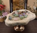 Edelstenen ketting gewikkeld in draad 60s/70s - AL.P14.D6/6, Sieraden, Tassen en Uiterlijk, Kettingen, Verzenden, Zo goed als nieuw