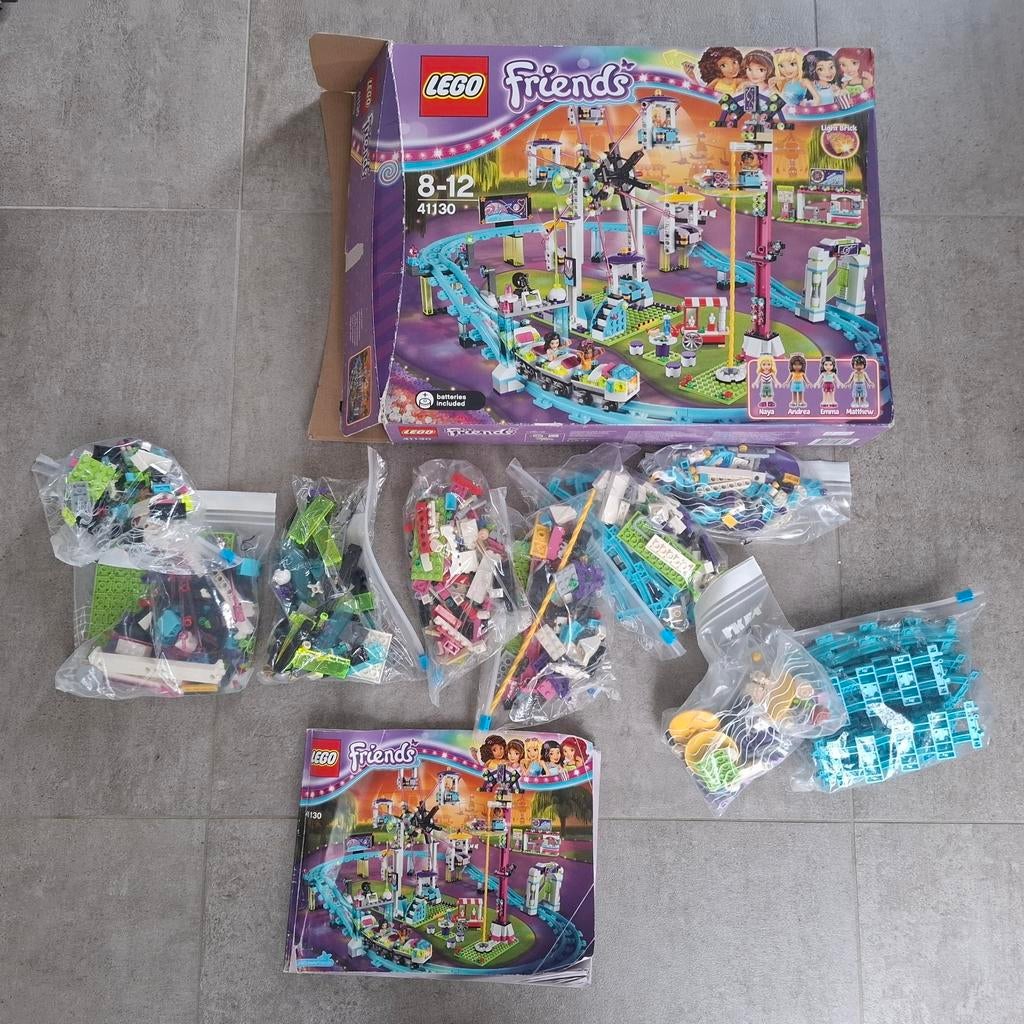 Lego Friends 41130 Achtbaan Pretpark, Ophalen of Verzenden, Zo goed als nieuw, Complete set, Lego