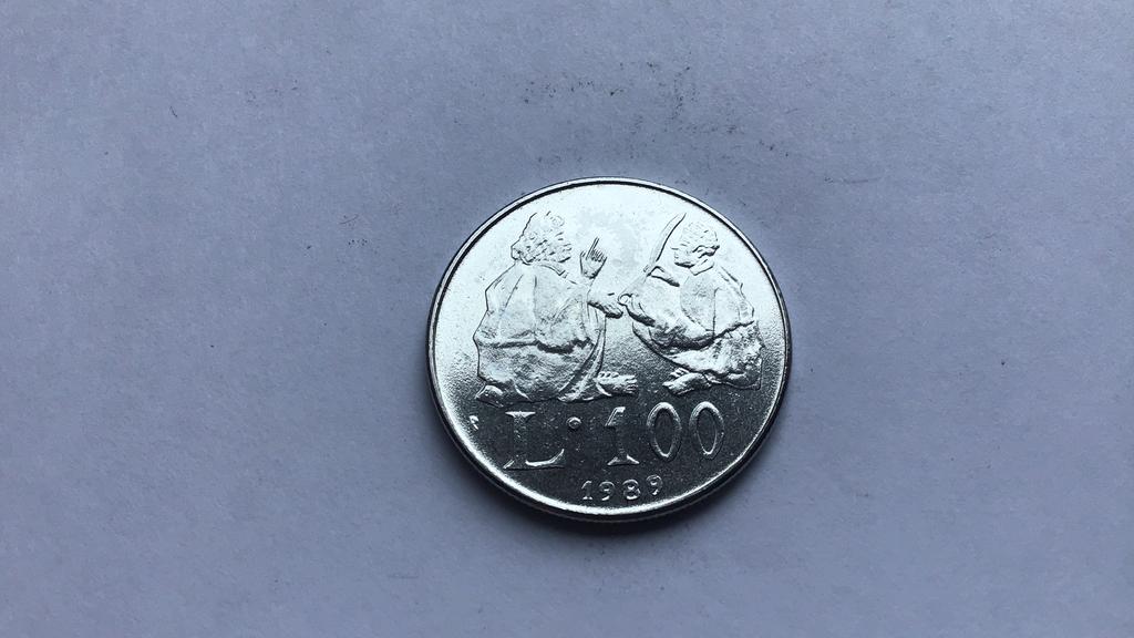 San Marino 100 lire 1989., Ophalen of Verzenden