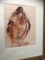 Originele vetkrijt tekening Anton Heyboer, Ophalen of Verzenden