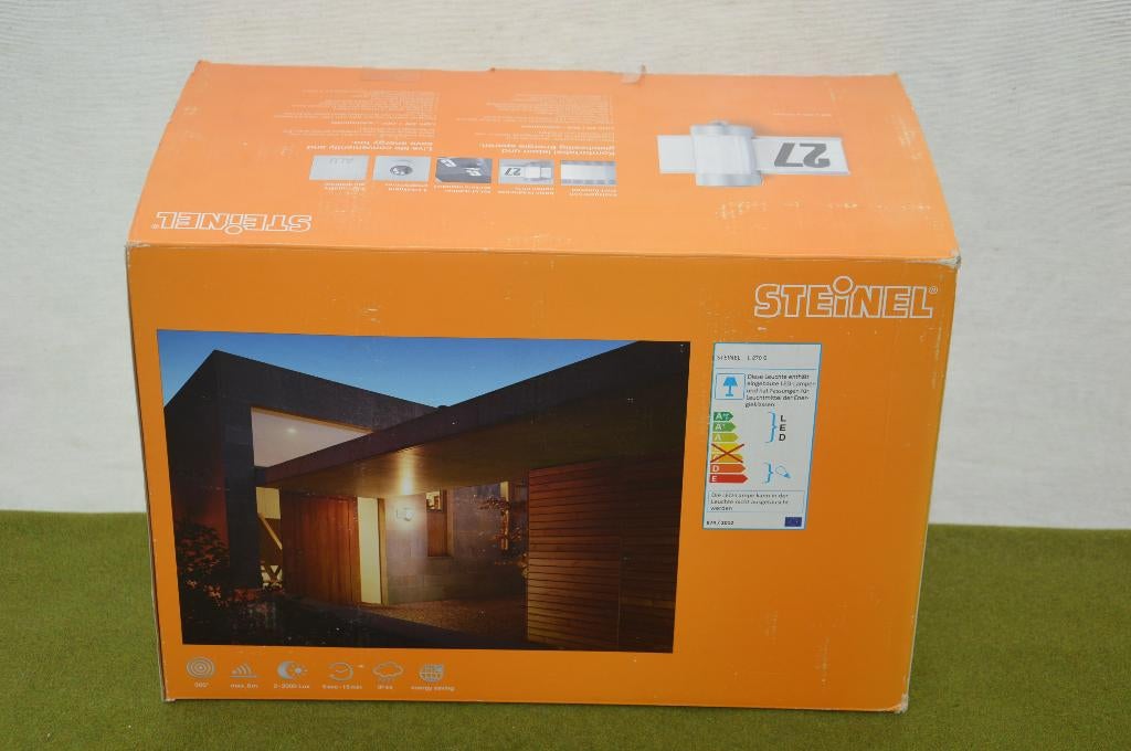 Steinel buitenverlichting Design sensor L270S met huisnummer, Tuin en Terras, Kunststof, Minder dan 50 watt, Wandlamp, Nieuw