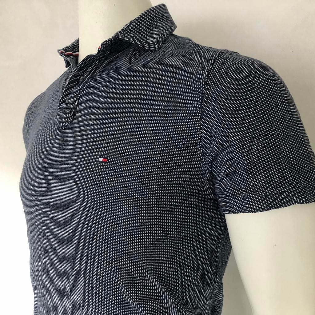 Tommy Hilfiger poloshirt - trend cotton heren, Verzenden, Zo goed als nieuw, Maat 46 (S) of kleiner, Blauw