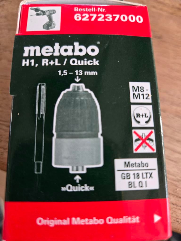 Metabo snelwissel tapboorhouder, Ophalen of Verzenden