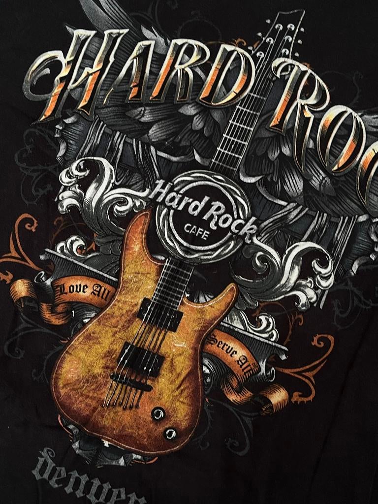 Hard Rock Cafe T-shirt met vintage print, Ophalen of Verzenden, Zo goed als nieuw, Maat 52/54 (L), Zwart