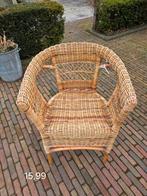 Rieten stoel, Huis en Inrichting, Stoelen, Ophalen, Gebruikt, Bruin, Eén