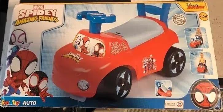 Smoby Spidey Auto Ride-On loopauto, Ophalen of Verzenden, Nieuw