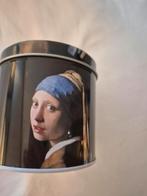 Blikken trommel met afbeelding 'Meisje met de parel', Ophalen of Verzenden