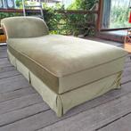 Antieke goede staat lichtgroene divan, chaise longue., Huis en Inrichting, Banken | Sofa's en Chaises Longues, Ophalen, Gebruikt