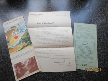 FOLDER-- UW VACANTIE IN SCHILDERACHTIG  OVERIJSSEL+KAART beschikbaar voor biedingen