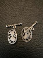 Zilveren manchetknopen met wajang beeltenis, Antiek en Kunst, Ophalen of Verzenden