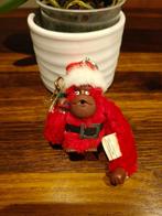 Zeldzaam Kipling aap Santa Claus kerstman sleutelhanger, Ophalen of Verzenden, Zo goed als nieuw, Dier of Natuur