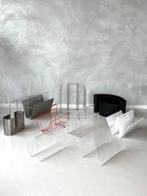 Vintage lectuurbakken retro lectuurrek plexiglas prijs p/st, Huis en Inrichting, Woonaccessoires | Krantenbakken en Lectuurbakken