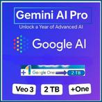 Google Gemini AI Pro + One + VEO 3 + 2 TB opslag, Ophalen, Nieuw, Windows