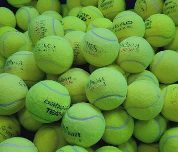 tennisballen gebruikt voor de hond beschikbaar voor biedingen