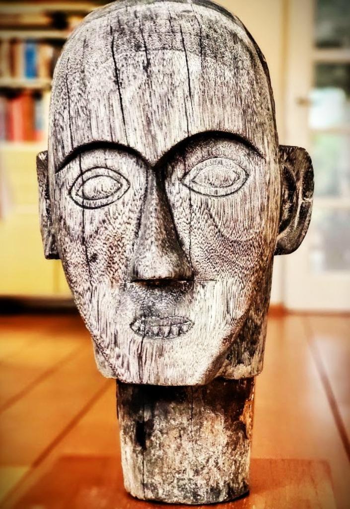 Groot Batak beeld. Sumatra Indonesië, Antiek en Kunst, Kunst | Niet-Westerse kunst, Ophalen of Verzenden