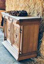 * Dressoir commode eikenhout brocante houtsnijwerk *, Ophalen, 50 tot 70 cm, 90 tot 105 cm, 100 cm of meer