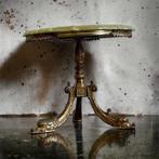 Vintage onyx coffee table / bijzettafel met koivis frame, Huis en Inrichting, Ophalen of Verzenden